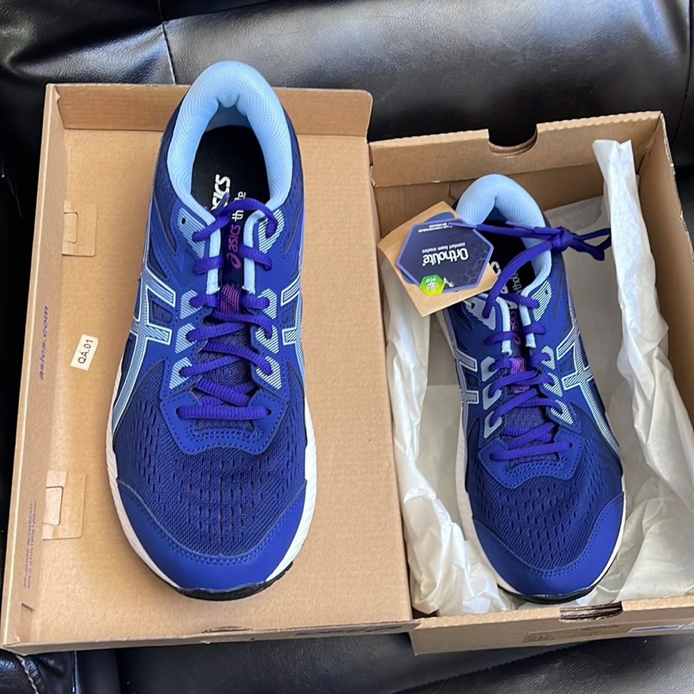 Brand new ASICS.  Dumb me forgot I wear size 11 in ASICS.